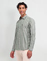 U.S. Polo Assn. Denim Co. Vertical Striped Slim Fit Shirt