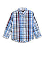 Tommy Hilfiger Kids Boys Checks Regular-Fit Cotton Shirt