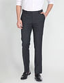 Arrow Solid Dobby Formal Trousers