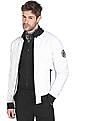 Flying Machine Stand Collar Solid Jacket
