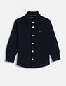 Tommy Hilfiger Kids Boys Solid Regular-Fit Cotton Shirt