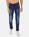 Flying Machine Men Dark Blue Jackson Skinny Fit Low Rise Jeans