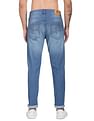 Flying Machine Stone Wash Slash Slim Tapered Fit Jeans