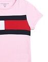 Tommy Hilfiger Girls Pink Logo T-Shirt