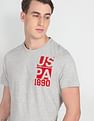 U.S. Polo Assn. Denim Co. Brand Print Heathered T-Shirt