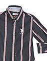 U.S. Polo Assn. Kids Boys Rounded Cuff Striped Shirt