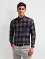 U.S. Polo Assn. Denim Co. Tartan Check Printed Slim Fit Shirt