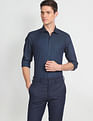 Arrow Patterned Weave Classic Fit Shirt