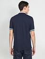Arrow Sports Striped Collar Cotton Polo Shirt