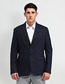 Arrow Textured Knitted Blazer