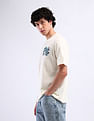 Flying Machine Graphic Print Cotton T-Shirt
