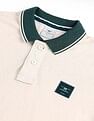 Flying Machine Tipped Collar Cotton Polo Shirt