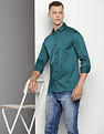 Calvin Klein Solid Satin Shirt