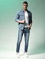 Flying Machine Mankle Relax Tapered Fit Stone Wash Jeans