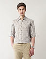 Arrow Newyork Manhattan Slim Fit Geometric Printed Shirt