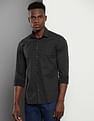 Calvin Klein Brand Print Poplin Shirt