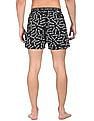 Calvin Klein Underwear Men Black Mid Rise Brand Print Cotton Boxers