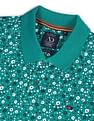 AD by Arvind Cotton Floral Print Polo Shirt