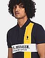 U.S. Polo Assn. Embroidered Logo Colour Block Polo Shirt