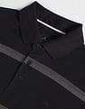 Arrow Mercerised Cotton Horizontal Stripe Polo Shirt