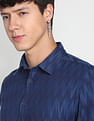 Flying Machine Geometric Patterned Shirt
