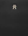 Tommy Hilfiger Solid Black Polyester Tote Bag