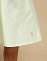 U.S. Polo Assn. Kids Girls Vertical Striped Mini Dress