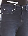Calvin Klein Men Dark Blue Slim Fit Washed Denim Shorts