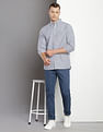 Tommy Hilfiger Button Down Collar Vertical Stripe Shirt