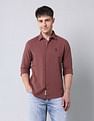 U.S. Polo Assn. Denim Co. Solid Pure Cotton Dobby Shirt