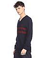 U.S. Polo Assn. V-Neck Striped Sweater