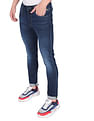 Flying Machine Mid Rise Denim Weave Whiskered Jeans