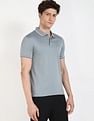 Calvin Klein Jeans Solid Regular-Fit Cotton Polo T-Shirt