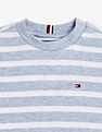 Tommy Hilfiger Kids Boys Striped Regular Fit Cotton T-Shirt