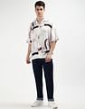 Tommy Hilfiger Cuban Collar Abstract Print Shirt