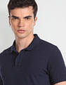 Flying Machine Solid Pique Polo Shirt