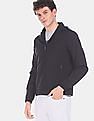 Flying Machine Brand Print Hooded Jacket