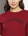 Tommy Hilfiger Crew Neck Brand Print T-Shirt Dress