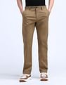 Flying Machine Straight Fit Solid Trousers
