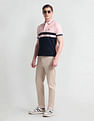 Arrow Sports Colour Block Cotton Polo Shirt