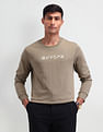 Arrow Newyork Crew Neck Typographic Sweatshirt