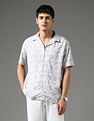 Arrow Newyork Slim Fit Floral Printed Night Is Young Shirt