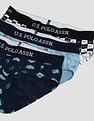 USPA Innerwear Elasticized Waist Solid OEB14 Briefs - Pack Of 3