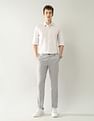 Arrow Newyork Checked Dobby Autoflex Trousers