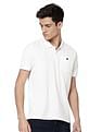 AD by Arvind Cotton Solid Polo Shirt