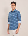 U.S. Polo Assn. Spread Collar Printed Casual Shirt