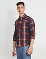 Flying Machine Tartan Check Twill Shirt
