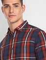 Flying Machine Tartan Check Twill Shirt