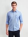 Arrow Sport Manhattan Slim Fit Vertical Striped Shirt