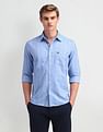 Arrow Sport Manhattan Slim Fit Vertical Striped Shirt